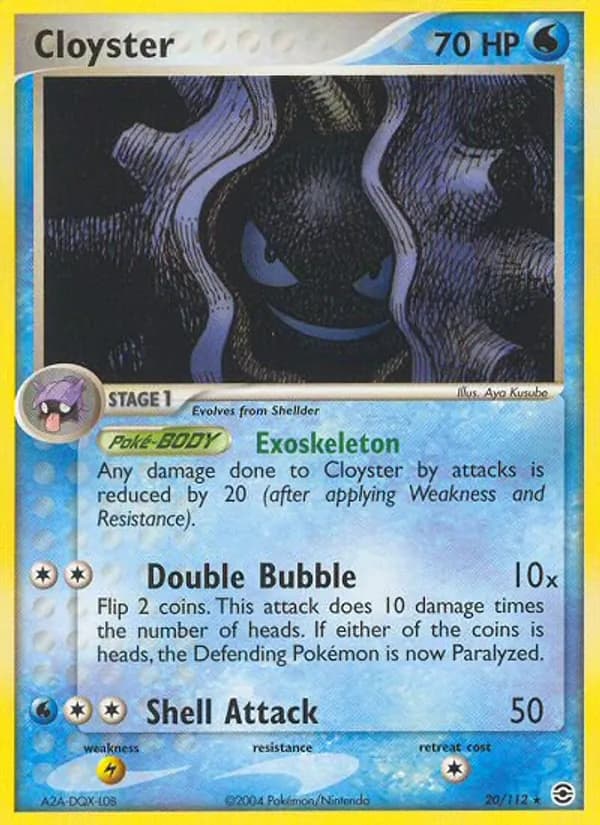 Cloyster 20/112, FireRed & LeafGreen