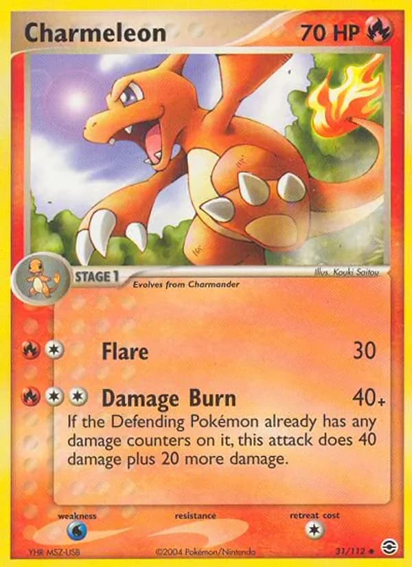 Charmeleon 31/112, FireRed & LeafGreen
