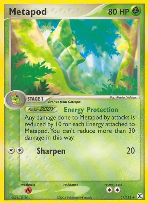 Metapod 39/112, FireRed & LeafGreen