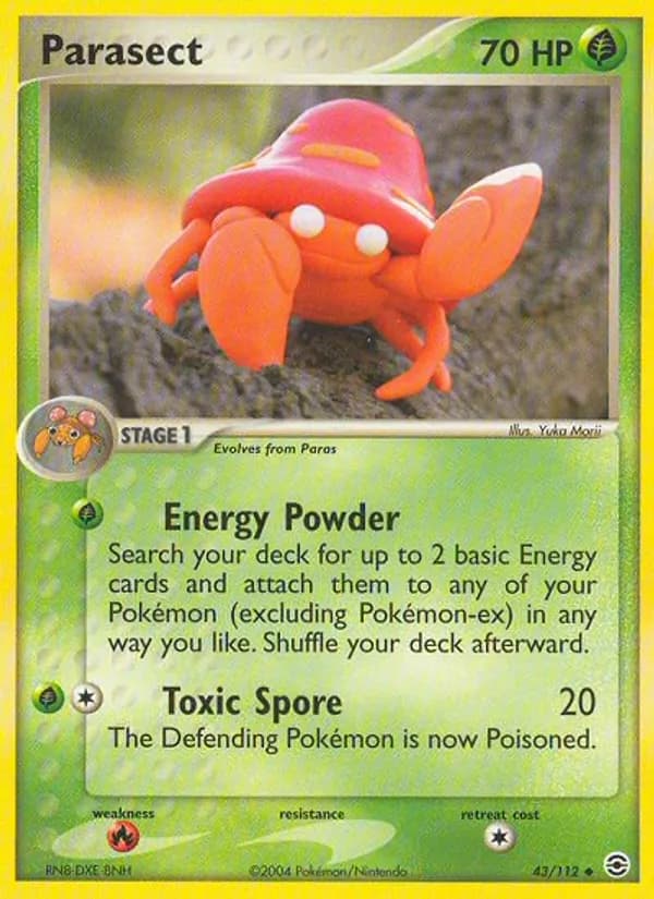 Parasect 43/112, FireRed & LeafGreen