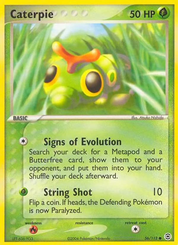 Caterpie 56/112, FireRed & LeafGreen