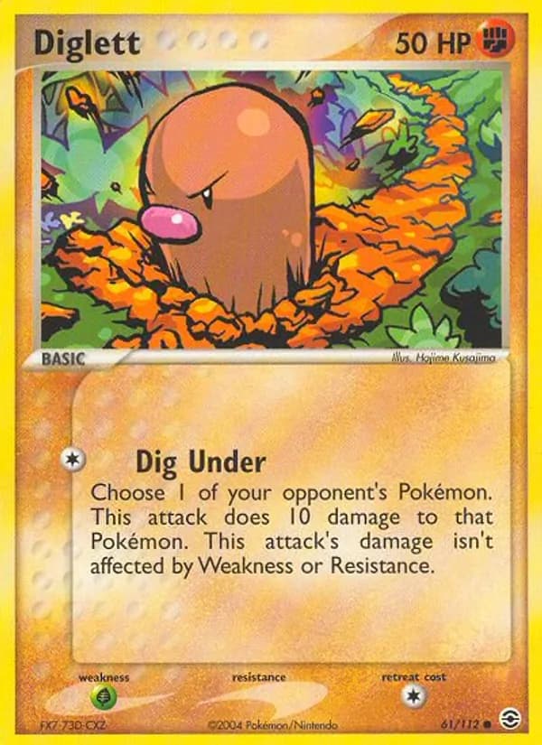 Diglett 61/112, FireRed & LeafGreen