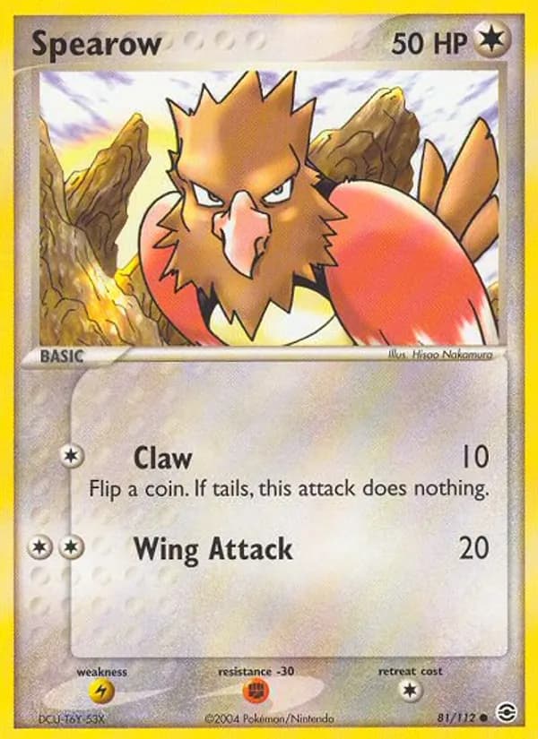 Spearow 81/112, FireRed & LeafGreen