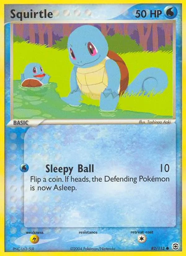 Squirtle 82/112, FireRed & LeafGreen