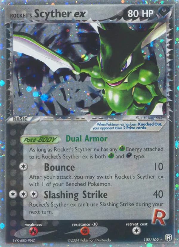 Rocket's Scyther ex 102/109, Team Rocket Returns