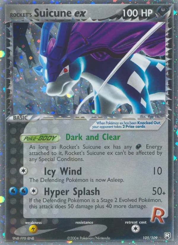 Rocket's Suicune ex 105/109, Team Rocket Returns