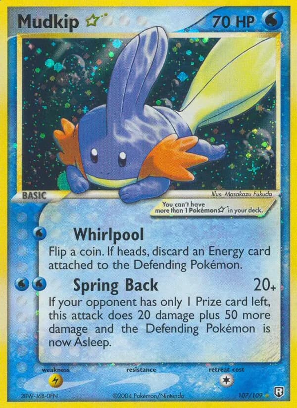 Mudkip ☆ 107/109, Team Rocket Returns