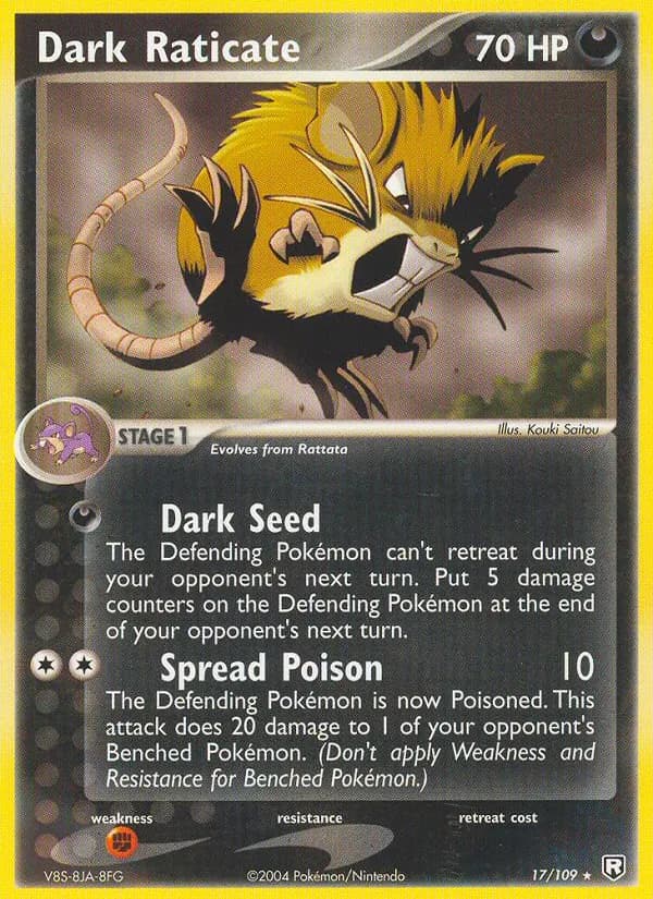 Dark Raticate 17/109, Team Rocket Returns