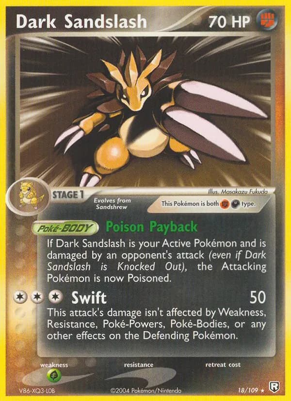 Dark Sandslash 18/109, Team Rocket Returns