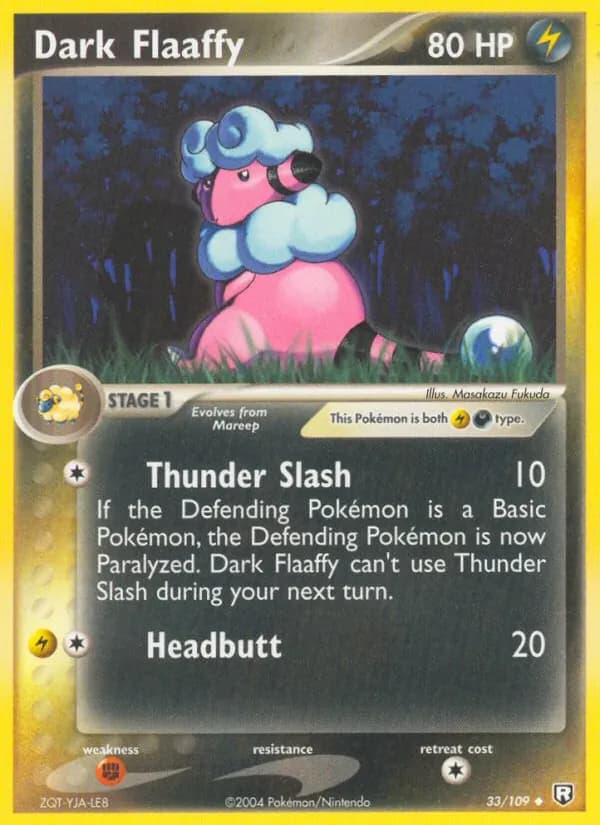 Dark Flaaffy 33/109, Team Rocket Returns