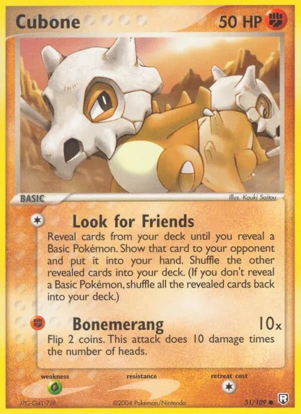 Cubone 51/109, Team Rocket Returns