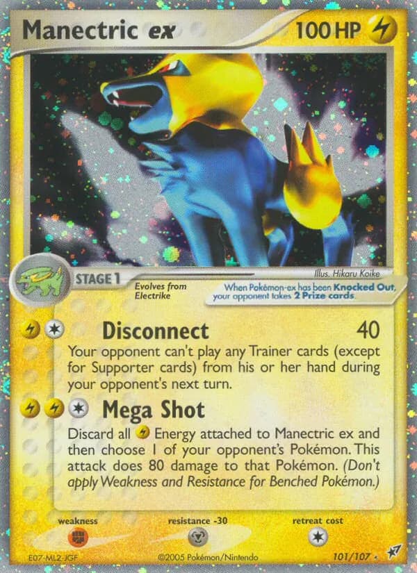 Manectric ex 101/107, Deoxys