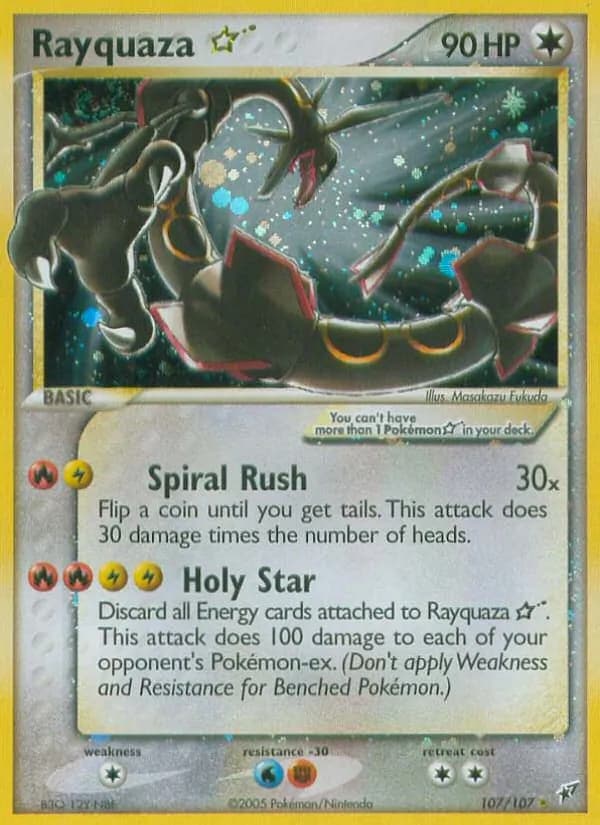 Rayquaza ☆ 107/107, Deoxys
