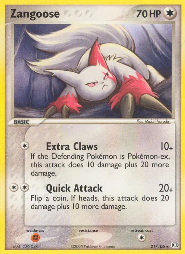 Zangoose 21/106, Emerald