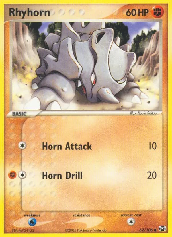 Rhyhorn 62/106, Emerald
