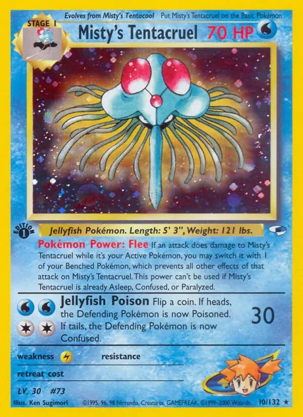 Misty's Tentacruel 10/132, Gym Heroes