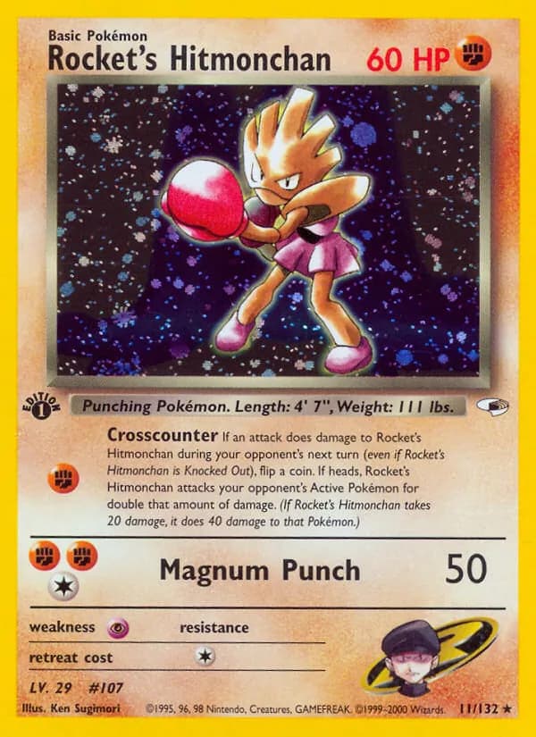 Rocket's Hitmonchan 11/132, Gym Heroes