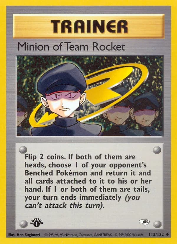 Minion of Team Rocket 113/132, Gym Heroes