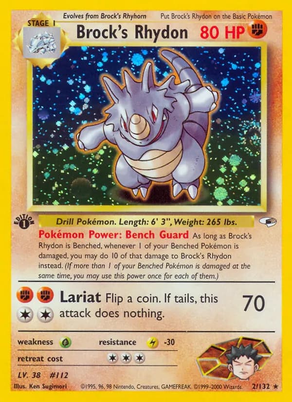 Brock's Rhydon 2/132, Gym Heroes