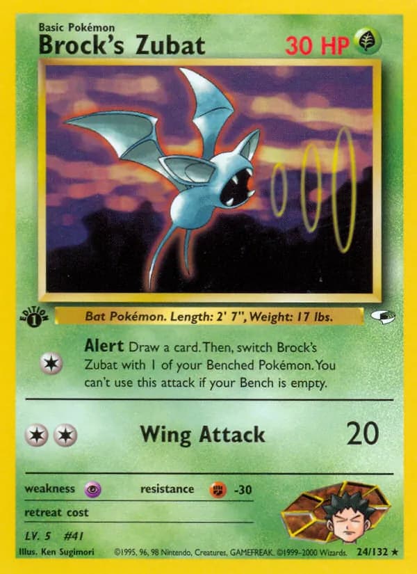 Brock's Zubat 24/132, Gym Heroes