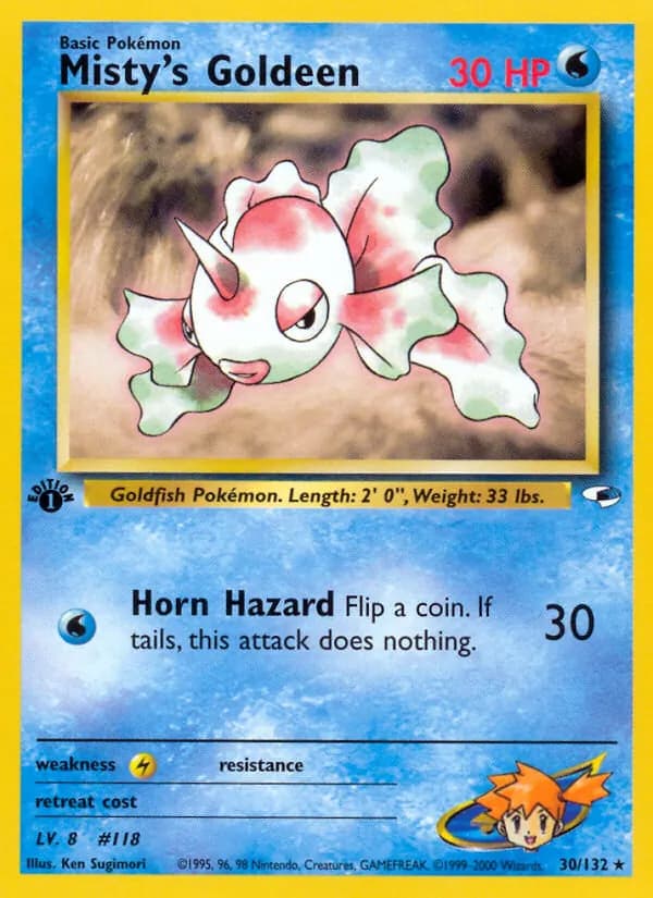 Misty's Goldeen 30/132, Gym Heroes