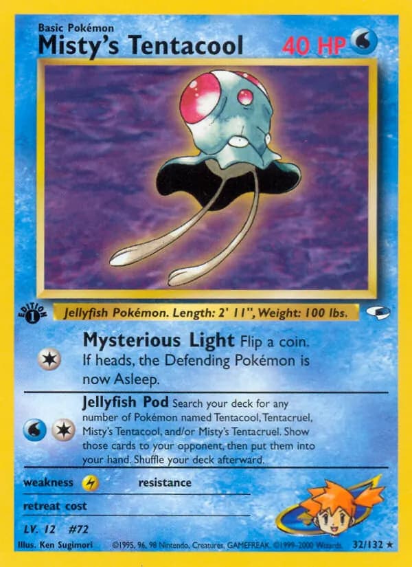 Misty's Tentacool 32/132, Gym Heroes