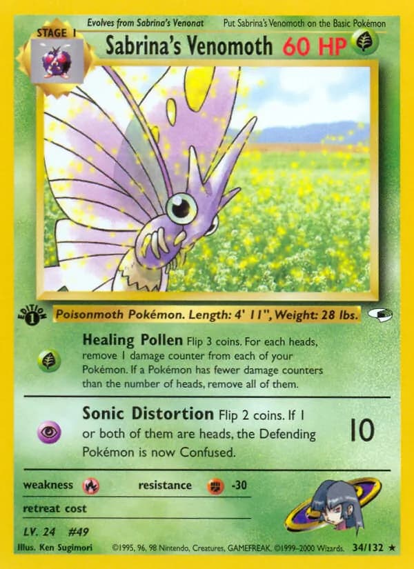Sabrina's Venomoth 34/132, Gym Heroes