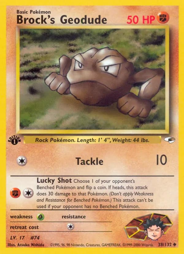 Brock's Geodude 38/132, Gym Heroes