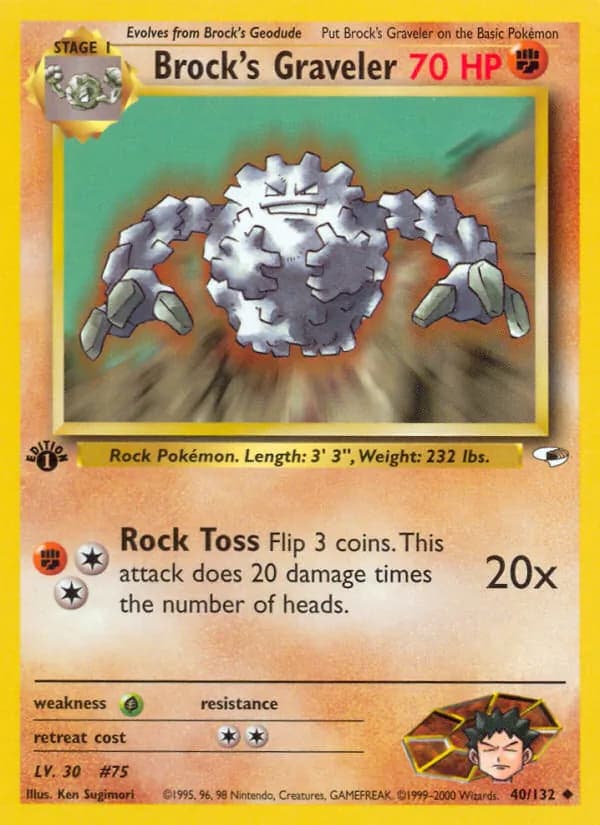 Brock's Graveler 40/132, Gym Heroes