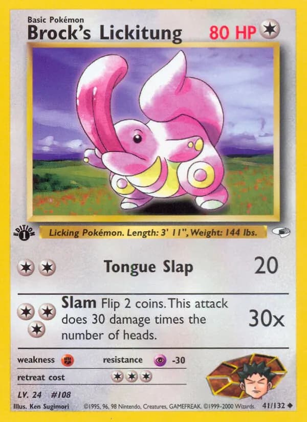 Brock's Lickitung 41/132, Gym Heroes