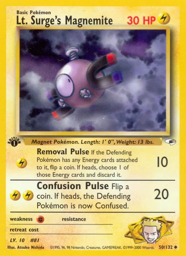 Lt. Surge's Magnemite 50/132, Gym Heroes