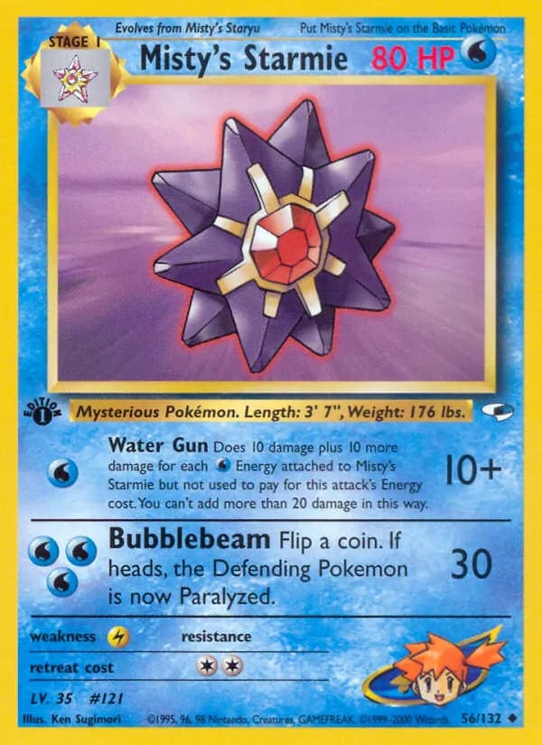 Misty's Starmie 56/132, Gym Heroes