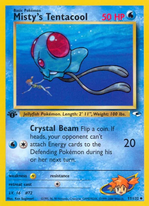 Misty's Tentacool 57/132, Gym Heroes