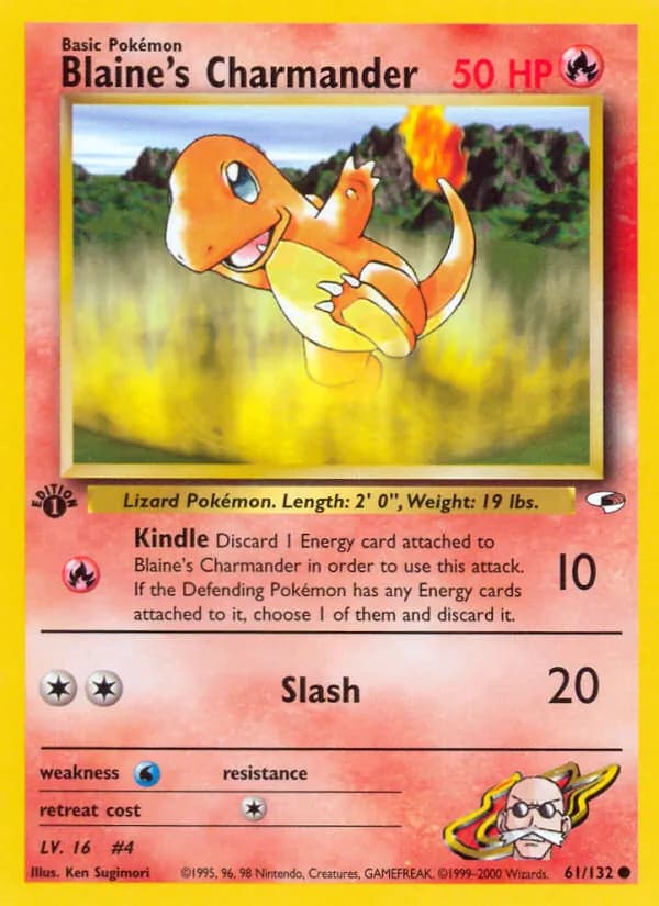 Blaine's Charmander 61/132, Gym Heroes