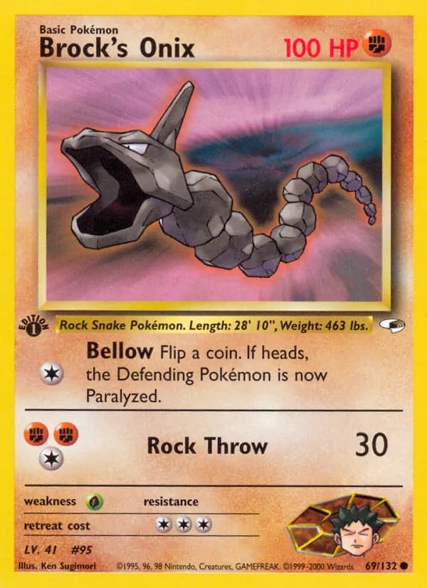 Brock's Onix 69/132, Gym Heroes