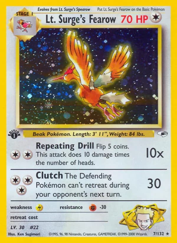 Lt. Surge's Fearow 7/132, Gym Heroes