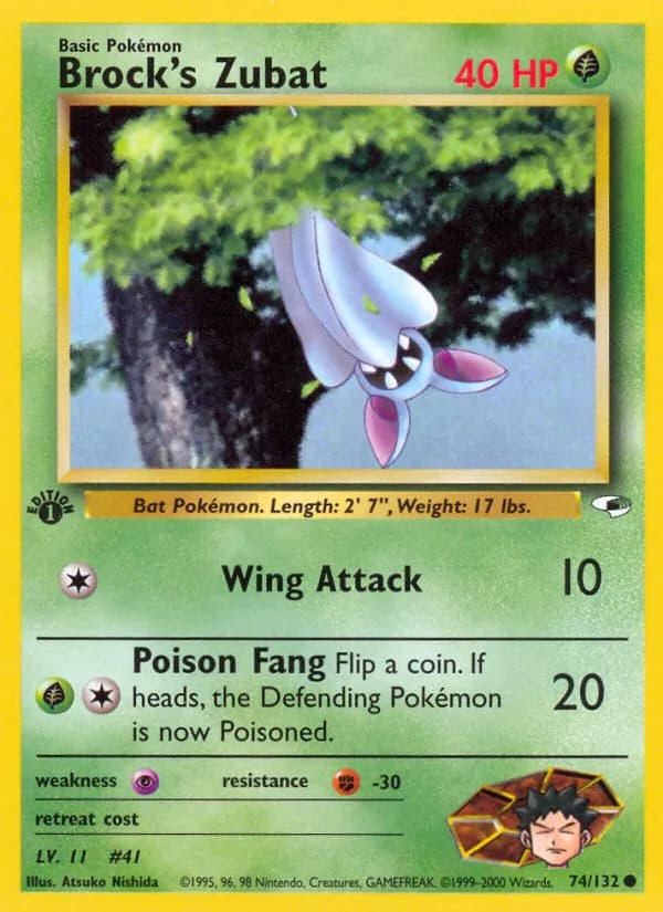 Brock's Zubat 74/132, Gym Heroes
