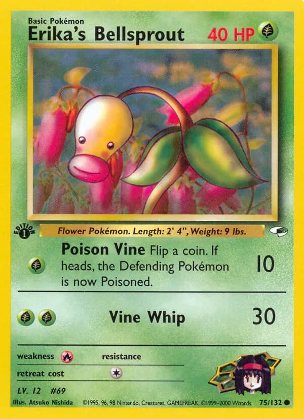 Erika's Bellsprout 75/132, Gym Heroes