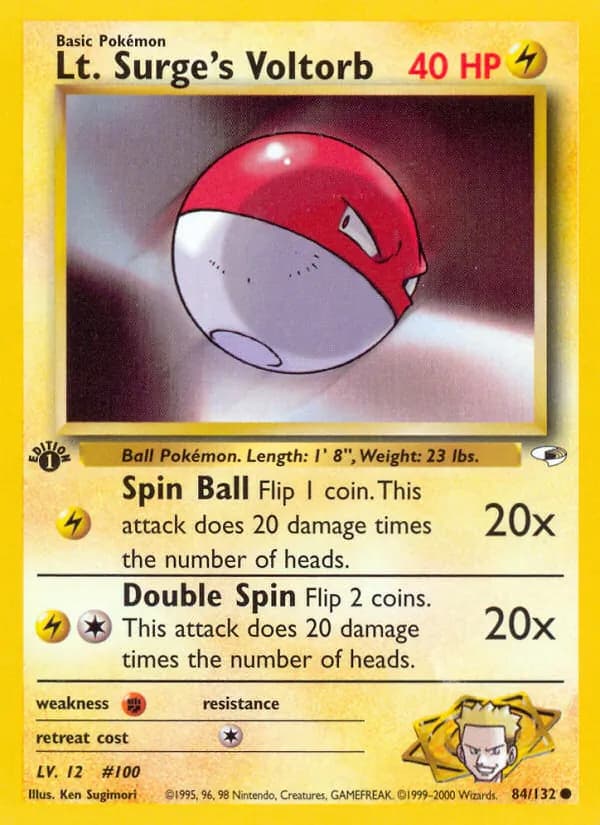 Lt. Surge's Voltorb 84/132, Gym Heroes
