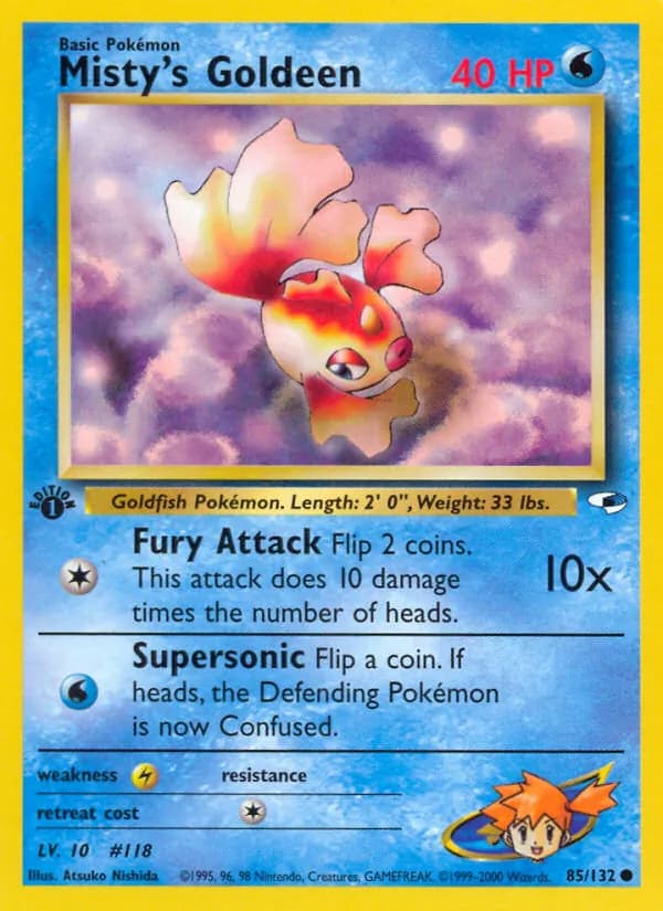 Misty's Goldeen 85/132, Gym Heroes