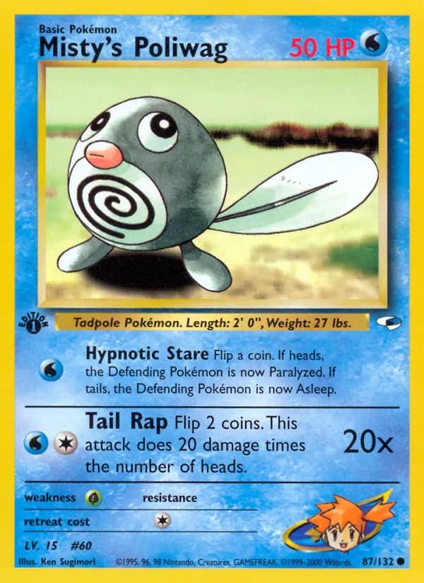 Misty's Poliwag 87/132, Gym Heroes