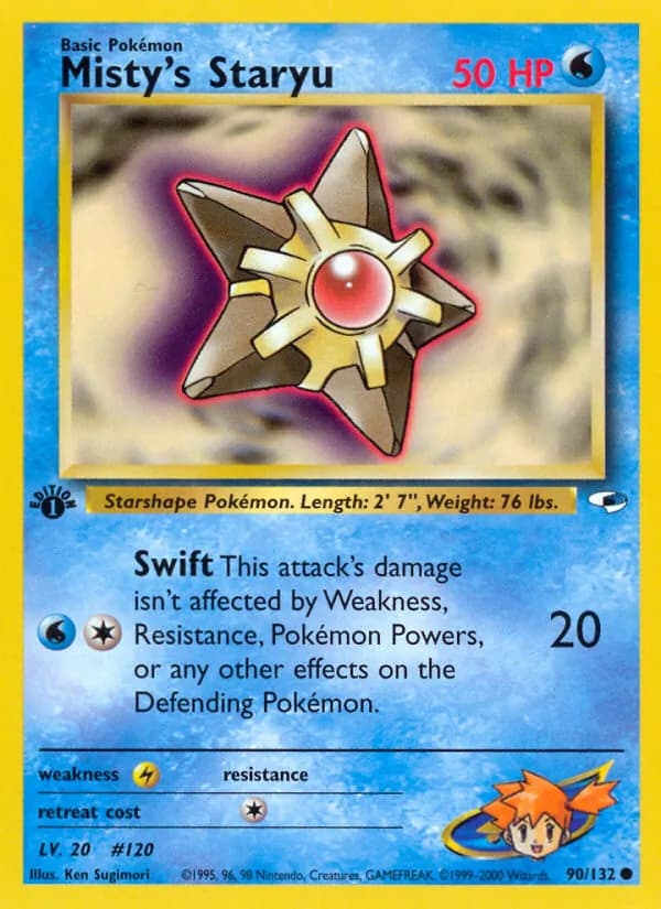 Misty's Staryu 90/132, Gym Heroes