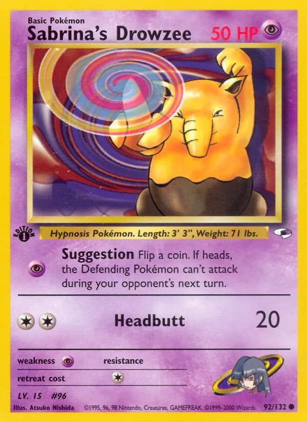Sabrina's Drowzee 92/132, Gym Heroes