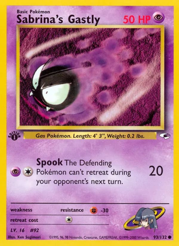 Sabrina's Gastly 93/132, Gym Heroes
