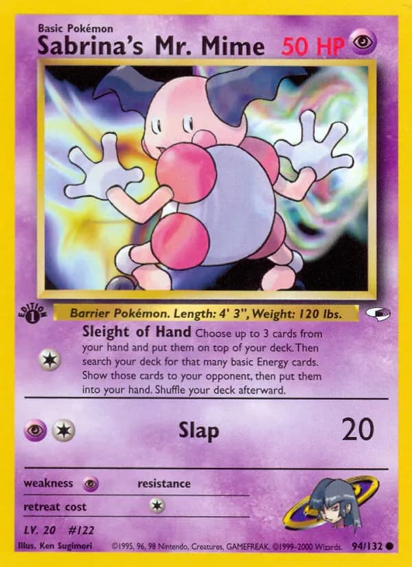 Sabrina's Mr. Mime 94/132, Gym Heroes