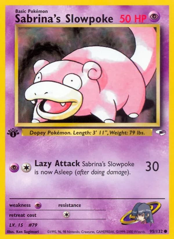 Sabrina's Slowpoke 95/132, Gym Heroes