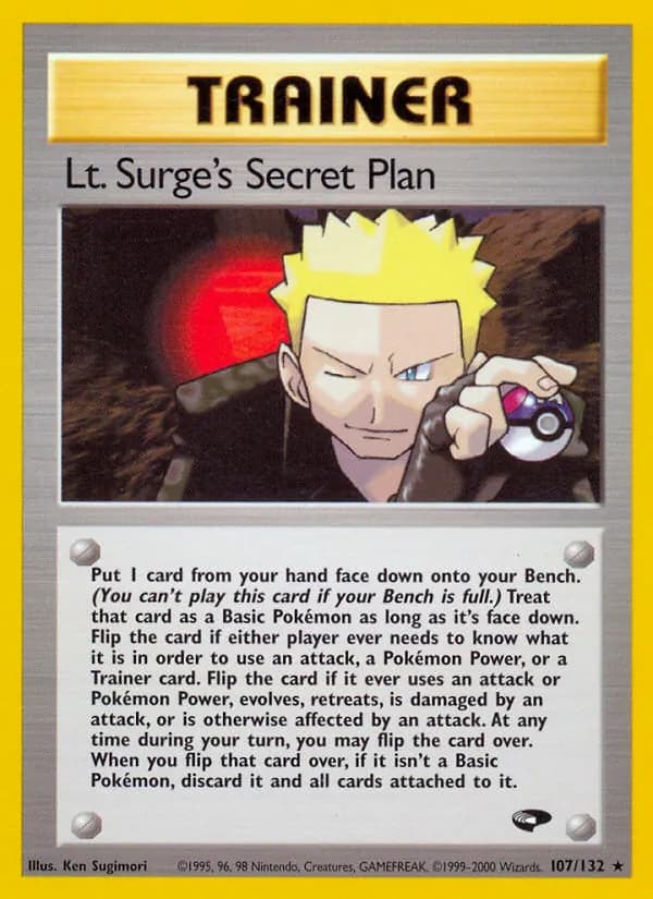 Lt. Surge's Secret Plan 107/132, Gym Challenge