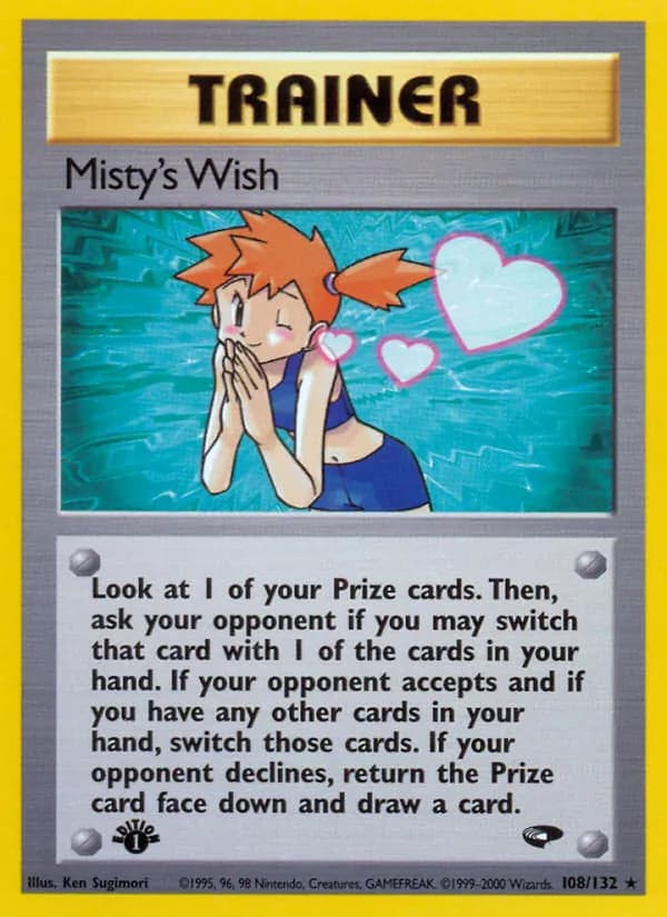 Misty's Wish 108/132, Gym Challenge