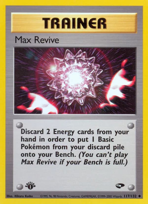Max Revive 117/132, Gym Challenge