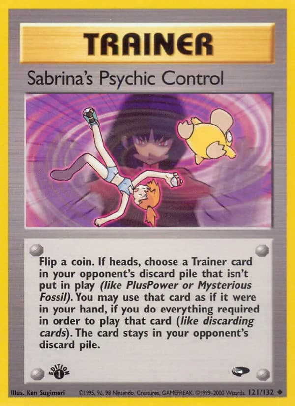 Sabrina's Psychic Control 121/132, Gym Challenge